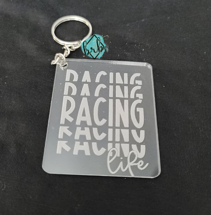 Racing Life Stack, Acrylic Keychain