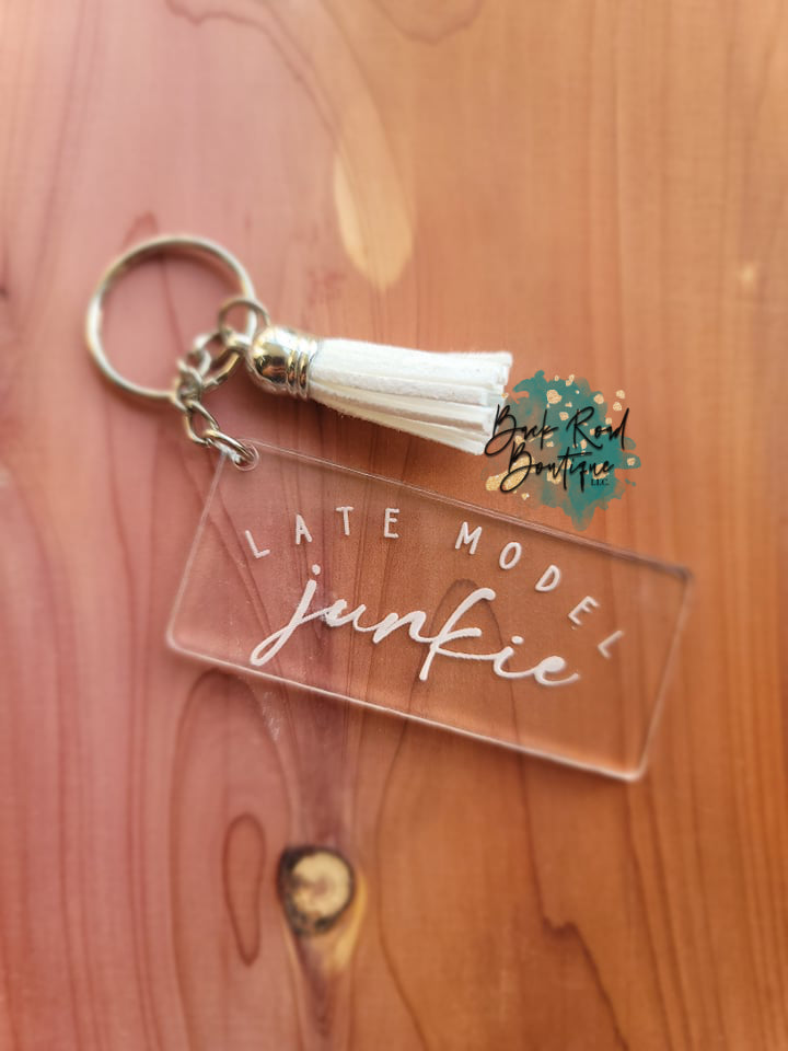 Late Model Junkie, Acrylic Keychain