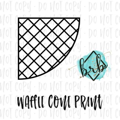 Waffle Cone, Sleeve Bleach Stencil