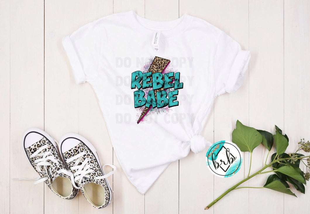 Rebel Babe Lightening Bolt, Turquoise, Adult, CLASSIC HIGH HEAT; Not Restocking