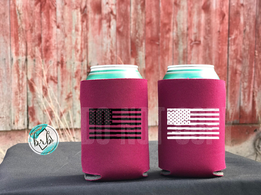 American Flag Koozie/Pocket Print